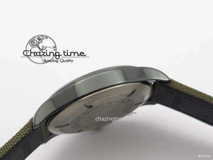 MIROTIME 0208 SunProtective MARK XVII IW324702 Real Ceramic MK Best Edition Green Dial On Green Nylon Strap A 7288